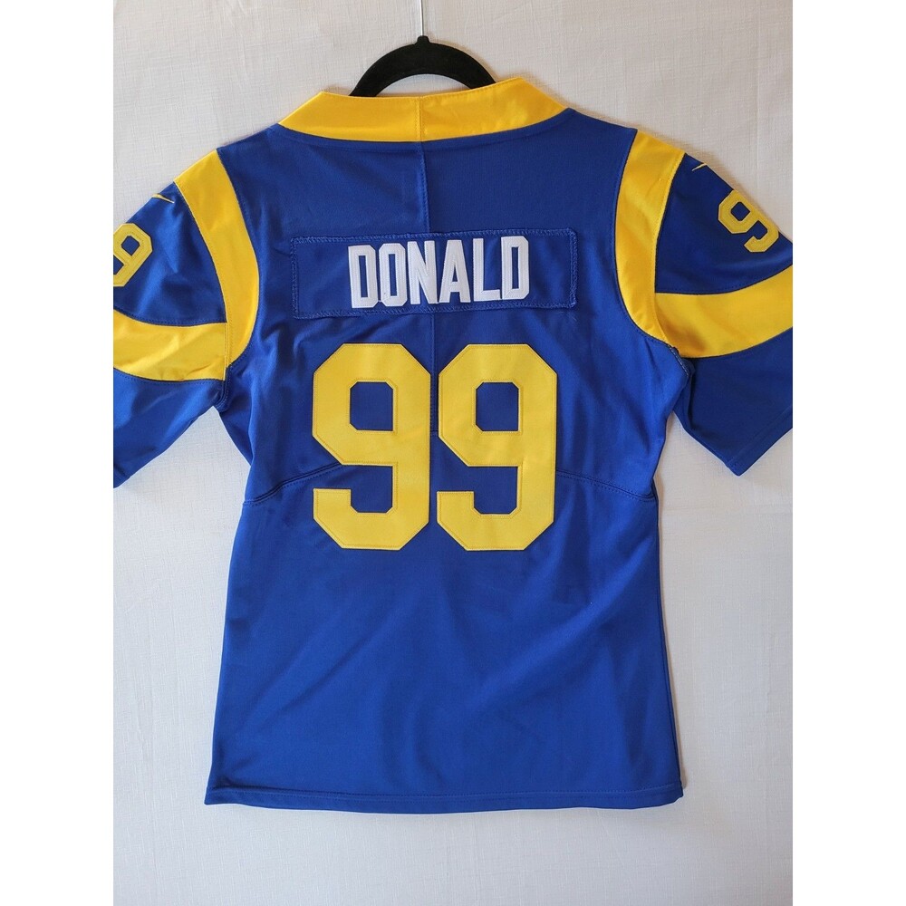 Nike NFL Womens Blue Los Angeles Rams Aaron Donald #99 Jersey Size Medium - Picture 2 of 12